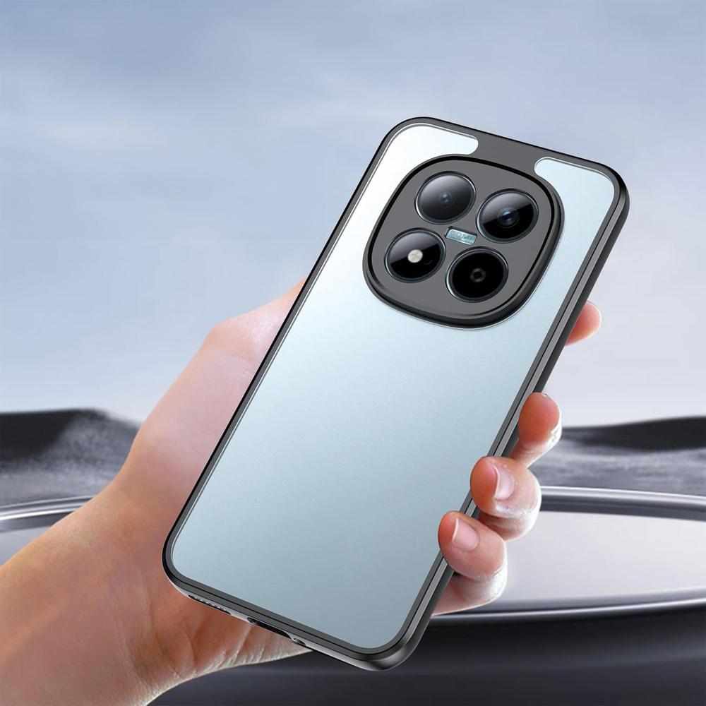 Case for Xiaomi Redmi Note 15 Pro Plus 5G / Poco M8 Pro 5G, Fusion Hybrid, transparent with black frame