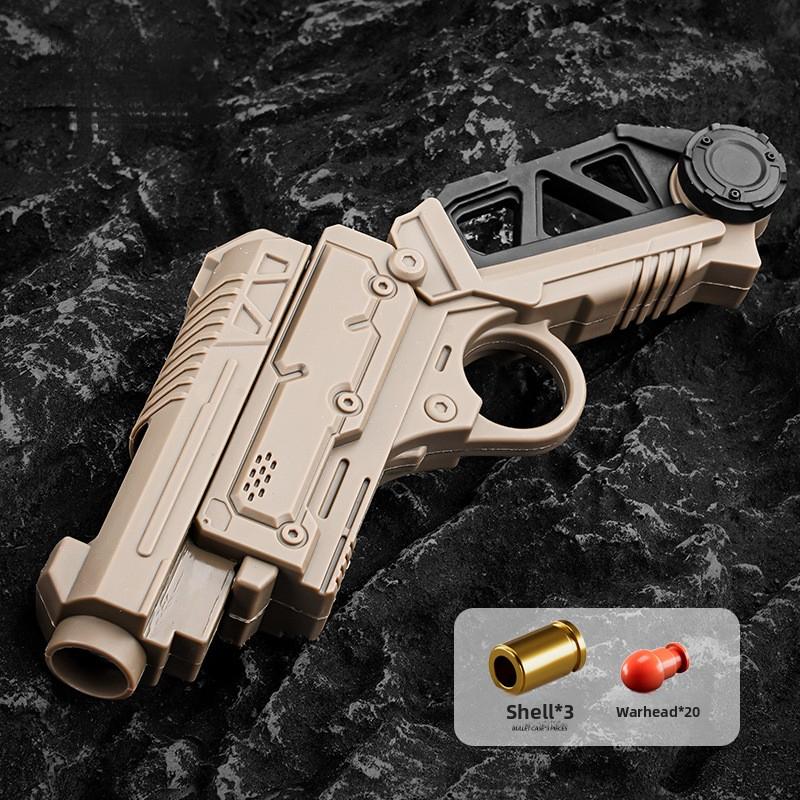 Mini Shell-Ejecting Finger Toy Gun Portable Launcher for Kids Education Stress Relief Realistic Action Fun Gift for Boys