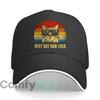 Retro Best Cat Dad Themed Design Hip Hop Hat Fashion Outdoor Sports Sandwich Baseball Cap