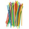 New 100 Pcs Colorful Extra Long Flexible Bendy Party Disposabl Drinking Straws