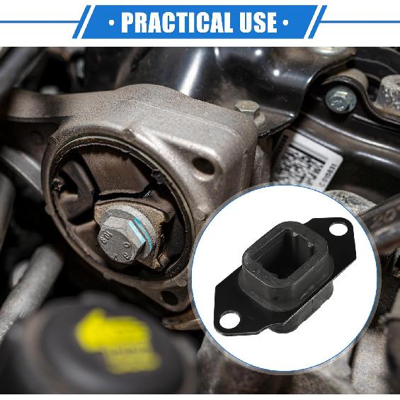 Left Transmission Mount Compatible for Nissan Versa 2012-2019 No.112201HA0B/EM-5969 Engine Mount Bracket Black