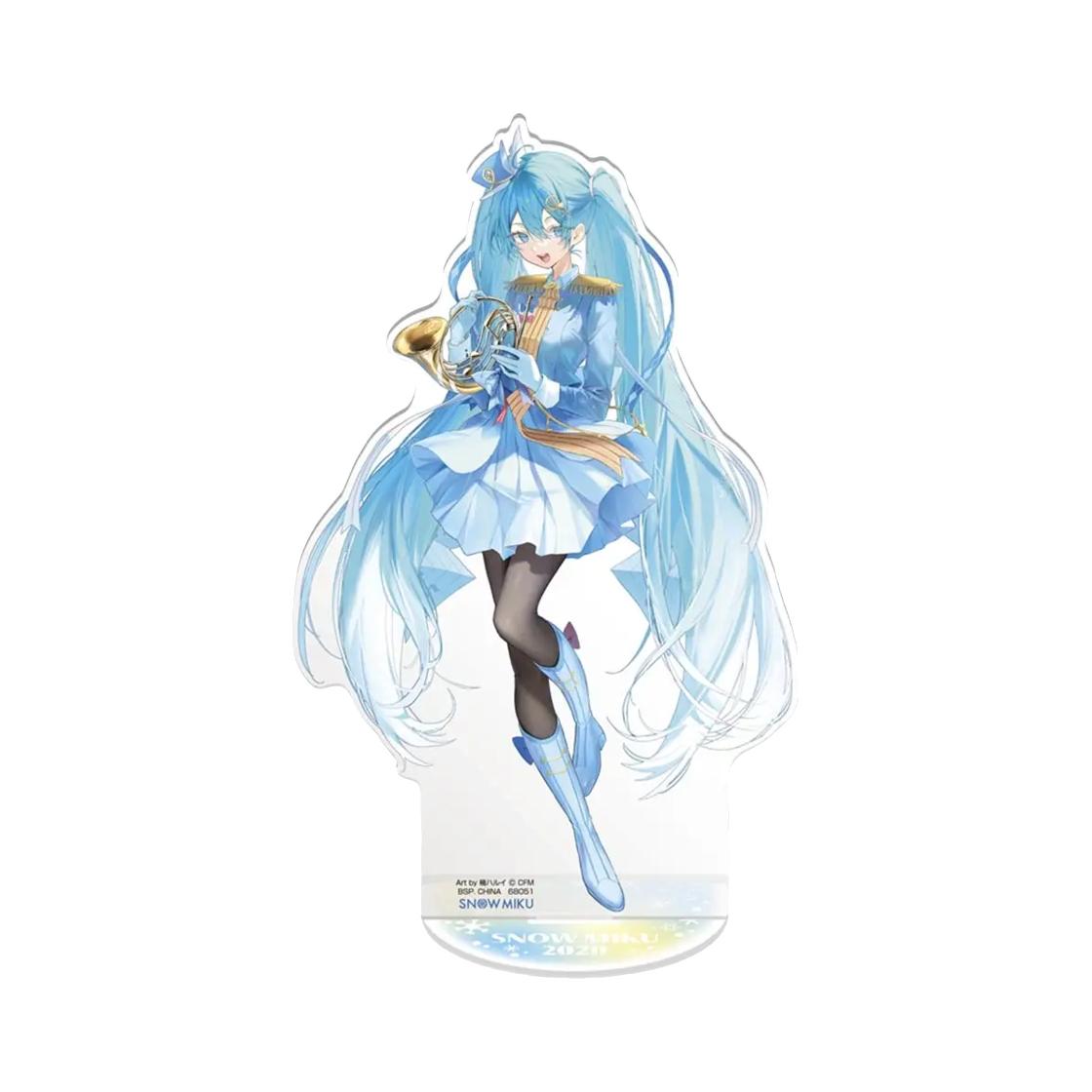 Bandai Ichiban Kuji Snow Miku Snow Miku All Stars L Prize Snow Miku 2020 Big Acrylic Stand ONE SIZE