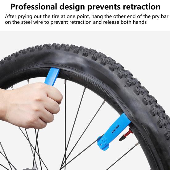 2Pcs High Hardness Bike Tire Lever Front Curved Flat Mouth Not