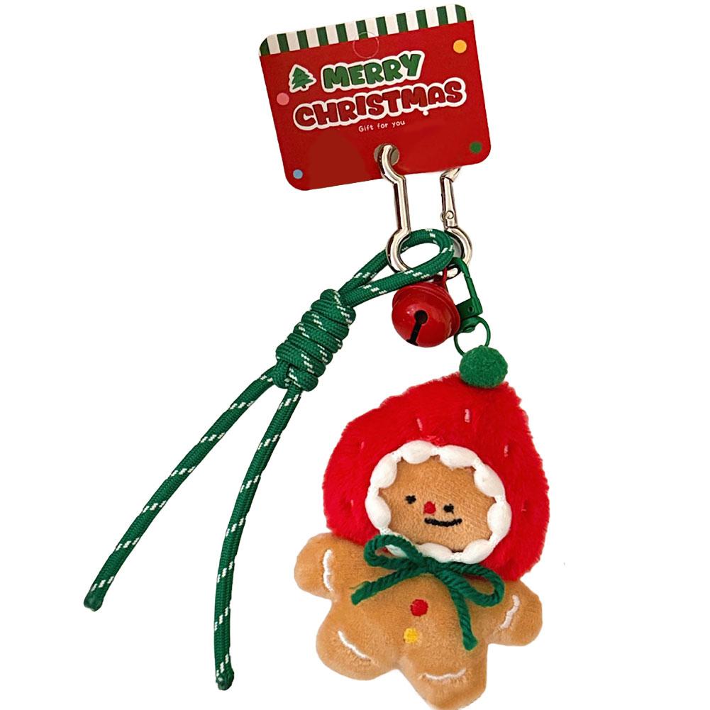 Cute Christmas Plush Doll Pendant Versatile Backpack Pendant Keychain Doll Pendant Santa Claus Elk Pendant Ornament Gifts