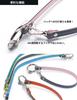 [HAKATA NO MORI LEATHER] Leather Key Strap, Genuine Leather Holder, Durable, Short, Leather Strap Holder, Keychain, Key Ring, Pass Case, ID Card