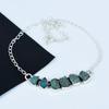 Natural Raw Apatite Gemstone Necklace In 925 Sterling Silver Handmade Gemstone Jewelry Perfect Gift for Her Boho Statement Necklace For Gift