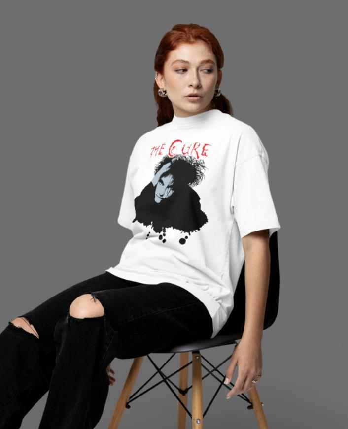 

Retro THE CURE Robert Smith Concert 80s 90s Womens T-Shirt Organic Cotton S-XXXL 3XL