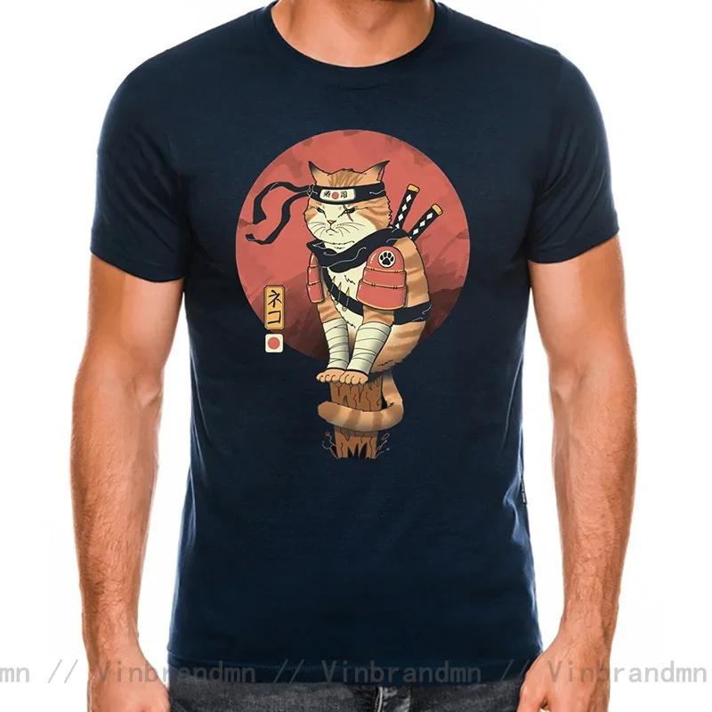 2025 Newest Design Catana Kawaii Harajuku T Shirt Unisex Ninja Cat Tshirt Samurai Cat Anime Tshirt Japanese Kaiju Sushi Cat Tshirt