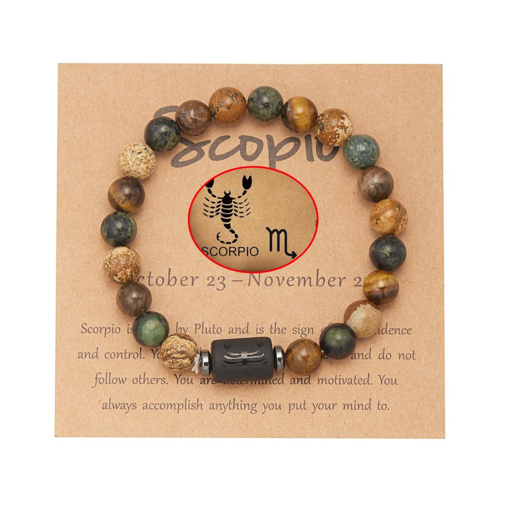 Luminous 12 Zodiac Constellation Sign Braided Couples Leather Bracelet For Men Black Rope Charm Party Grow In the Dark Jewelry
