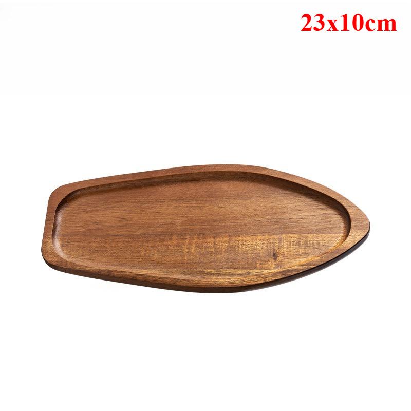 Creative Wooden Serving Tray - Multi-Functional Coffee Coaster & Plate, for Coffee Shops, Kitchens & Homes, for Teacups & Fruits