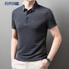 Romon Men's Summer Short-Sleeve Polo Shirt