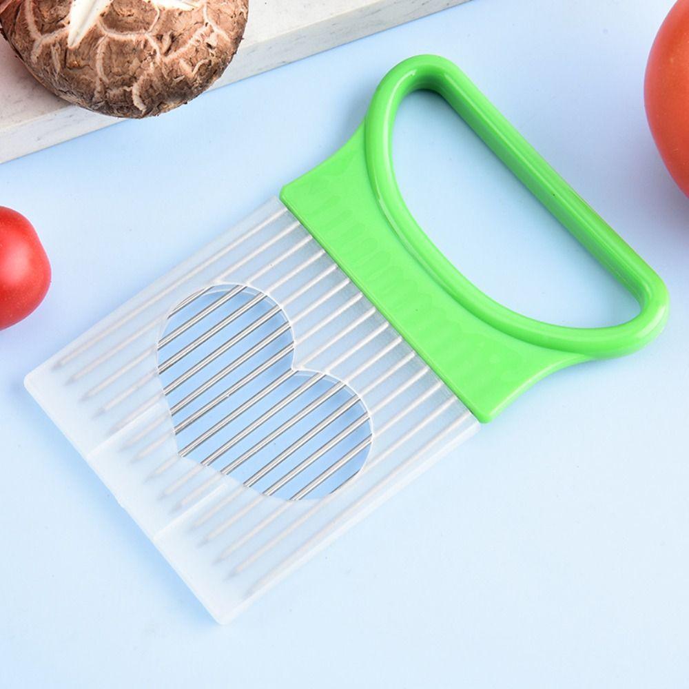 Professional Tomato Cutter Holder Effortless Meat Tenderizer Needle Onion Slicer Holder  Restaurant