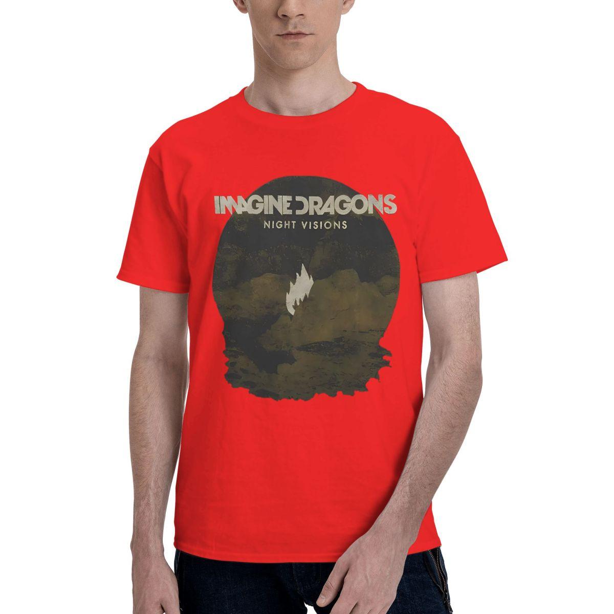 

Imagine Dragons Flame 100 Cotton Casual Breathable Confortable Men Top High End Mens Clothing Mens Shirt S