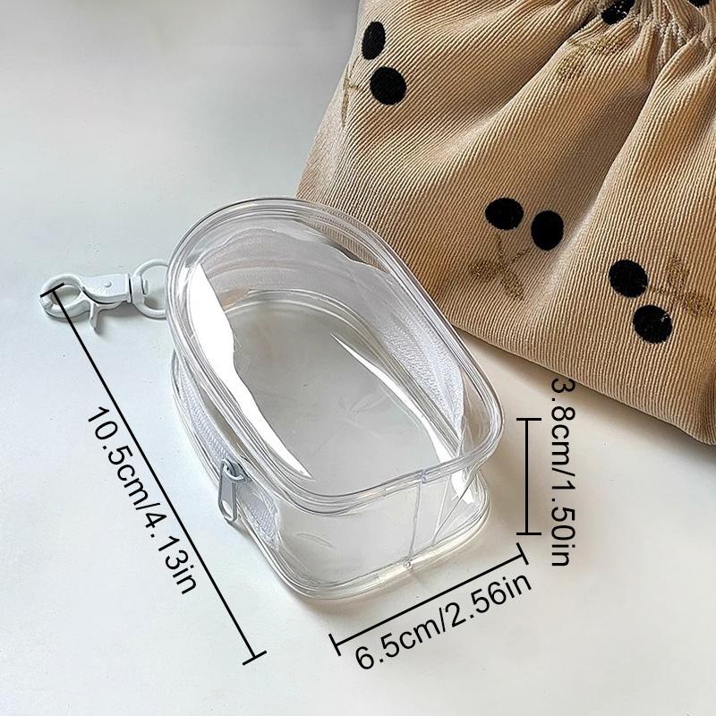 

Органайзер для украшений Дорожная портативная сумочка Милая кукла Пылезащитный прозрачный мешочек для хранения Помада Аксессуары