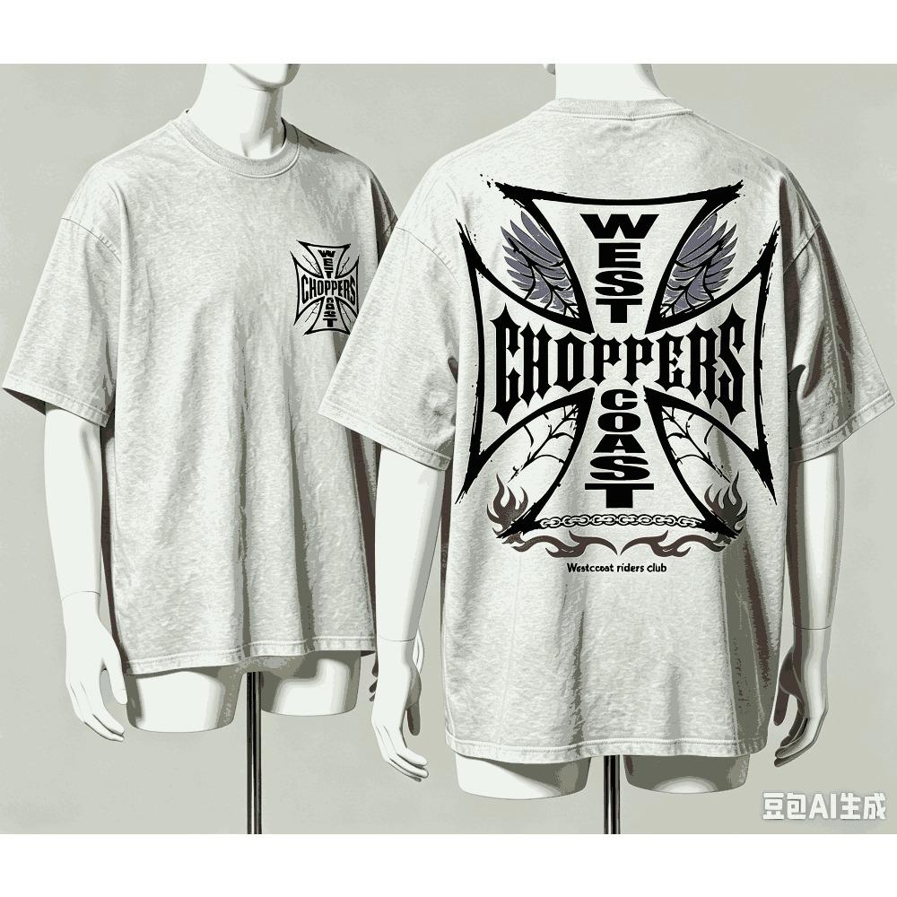 West Coast Choppers für Fan Geschenk T-Shirt Herren Damen Harajuku Oversized Unisex Kurzarm Streetwear hohe Qualität Paare Klassisch weich Retro Mode