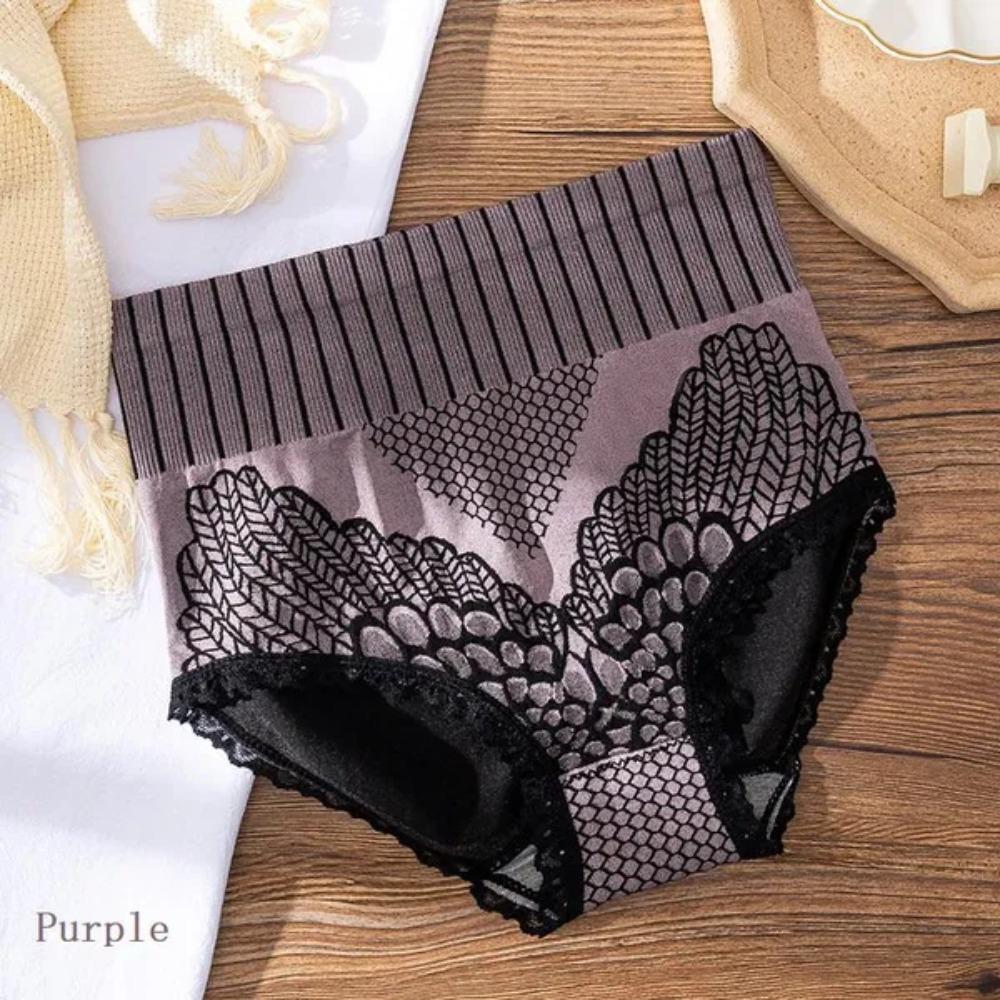 Women's High Waist Seamless Control Panties Body Shaper Underwear Soft Breathable Briefs Plus Size