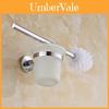 Crossborder 304 Stainless Steel Bathroom Toilet Brush Set With Wall Mount For Easy Cleaning