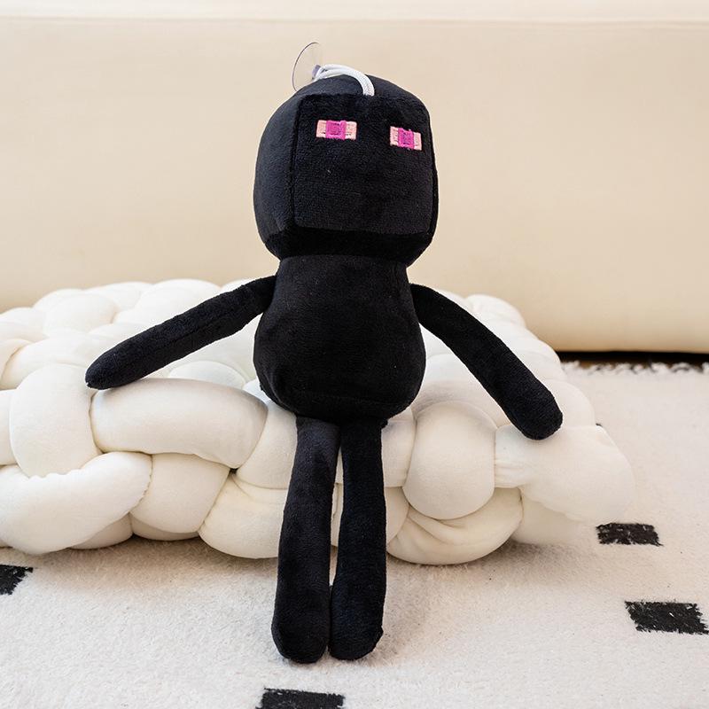 Minecraft Steve, Pink Pig, Ocelot, Ender Dragon, Spider, Zombie Man Plush Toy Set
