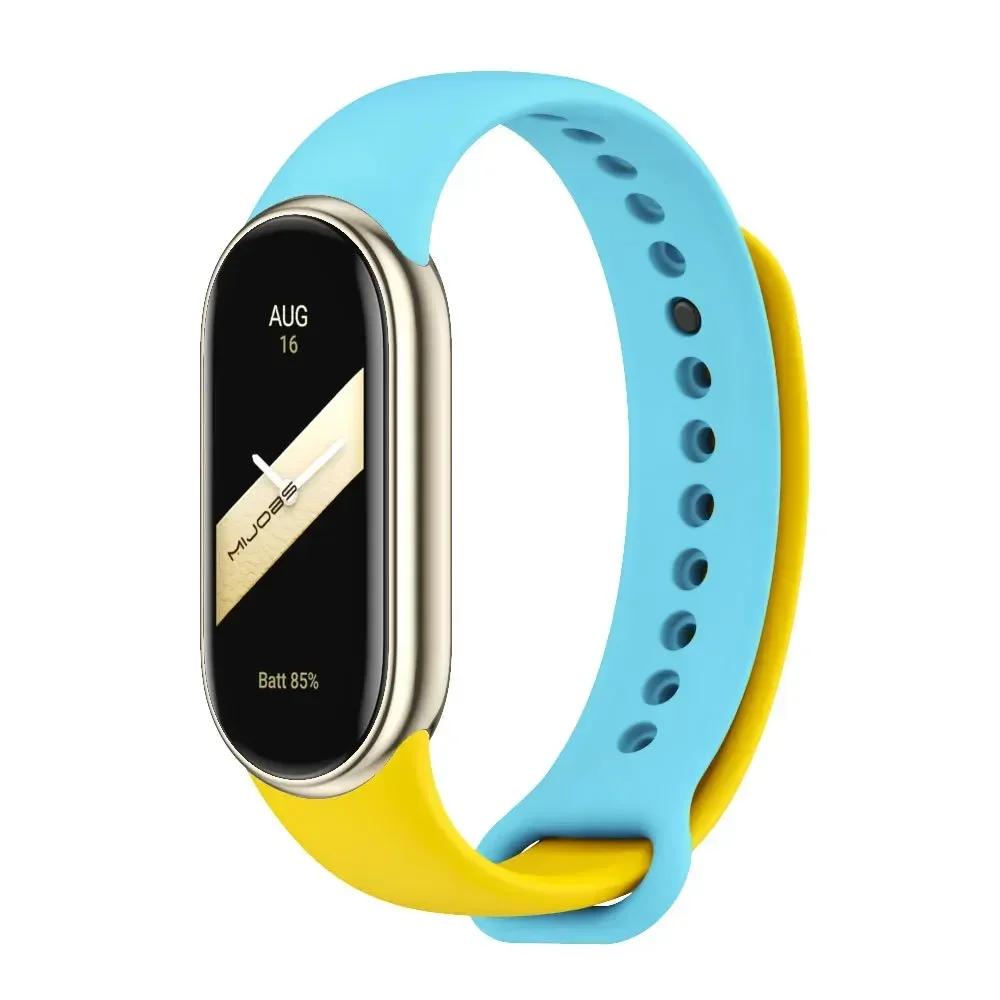 Silicone Strap for Xiaomi Mi Band 9 8 Strap NFC Sports Rubber Bracelet Wristband Pulseira Correa Smart for Mi Band 8/9 Accessory
