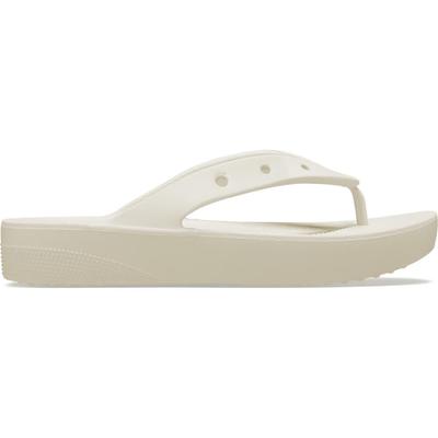 Klassiska Plattform Flip Flops för cm [Crocs] Dam, Beige, 21.0