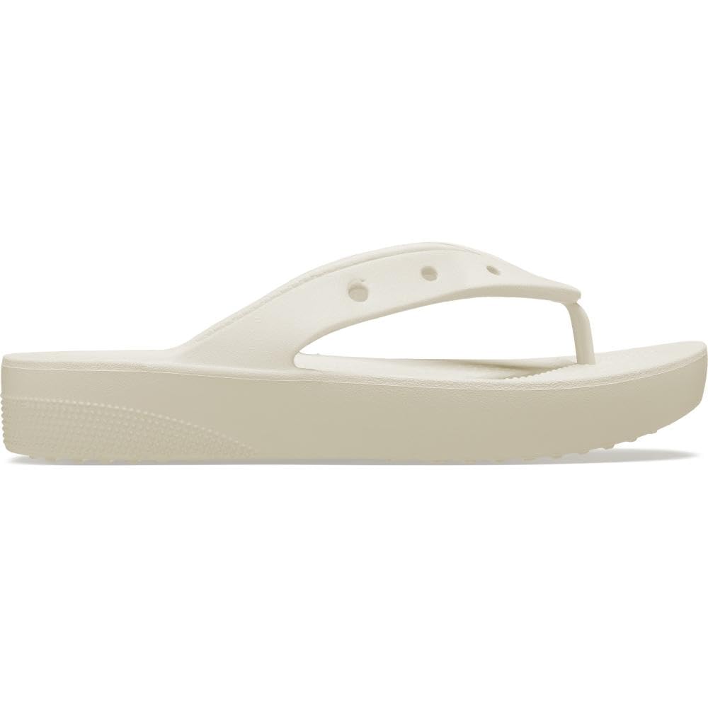 Classic Platform Flip Flip Flops for Cm [Crocs] Women, Beige, 21.0