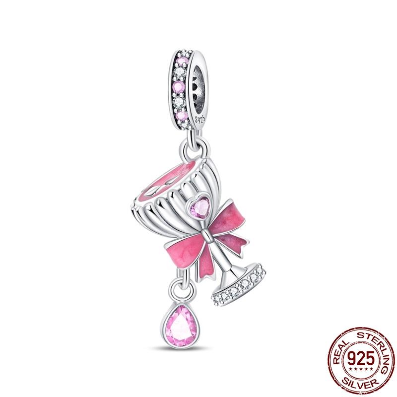 

100% Authentic Copper Metal Metal Beer Series Charm Bead Components Compatible With Authentic Original 3mm Pan Bracelet High Quality Fine Jewelry