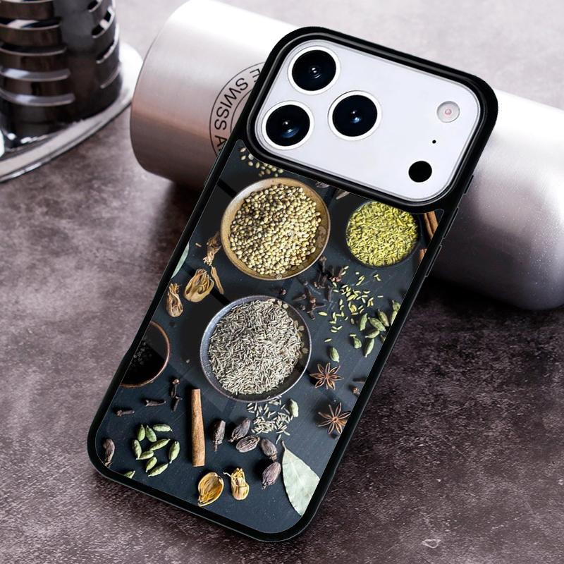 

Cooking Chef Spices Seasoning Phone Case For iPhone 17 16 15 14 13 12 11 Pro Max Plus 17Air Soft Silicone Cover iPhone17