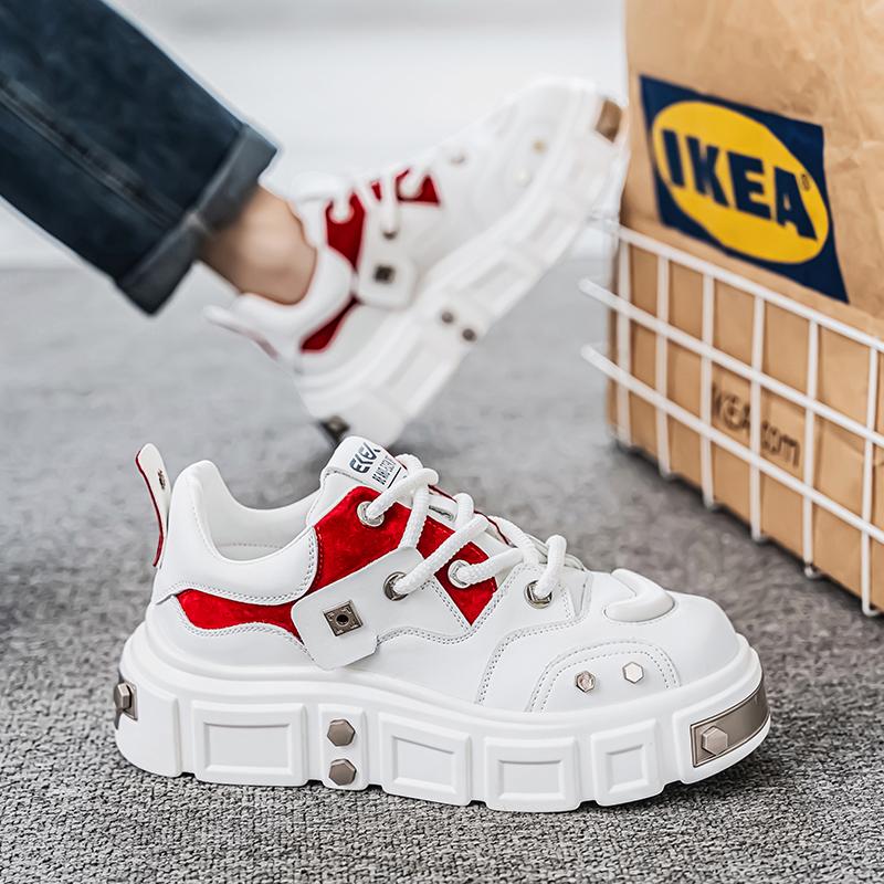 2024 New Men's Shoes Autumn and Winter New Design Comfortable Thick Sole Personalized Lace Up Men's Sports Shoes Size 39-44