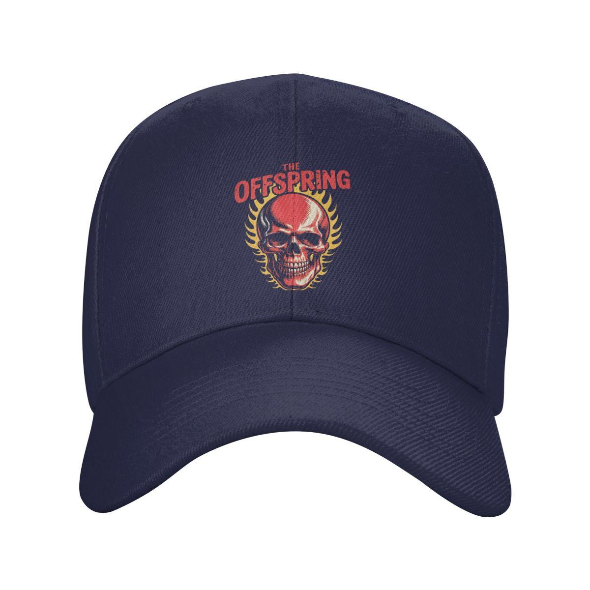 

The Offspring Flaming Skull Band Baseball Caps Snapback Men Women Hats Adjustable Cap Hip Hop Baseball Hat Casquette One Size