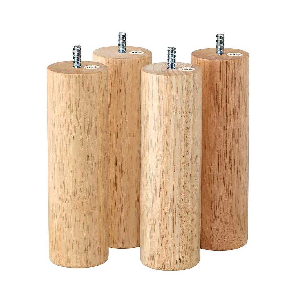MUJI Holzbeine 4er Set 02528355 20cm/Natur (M8)
