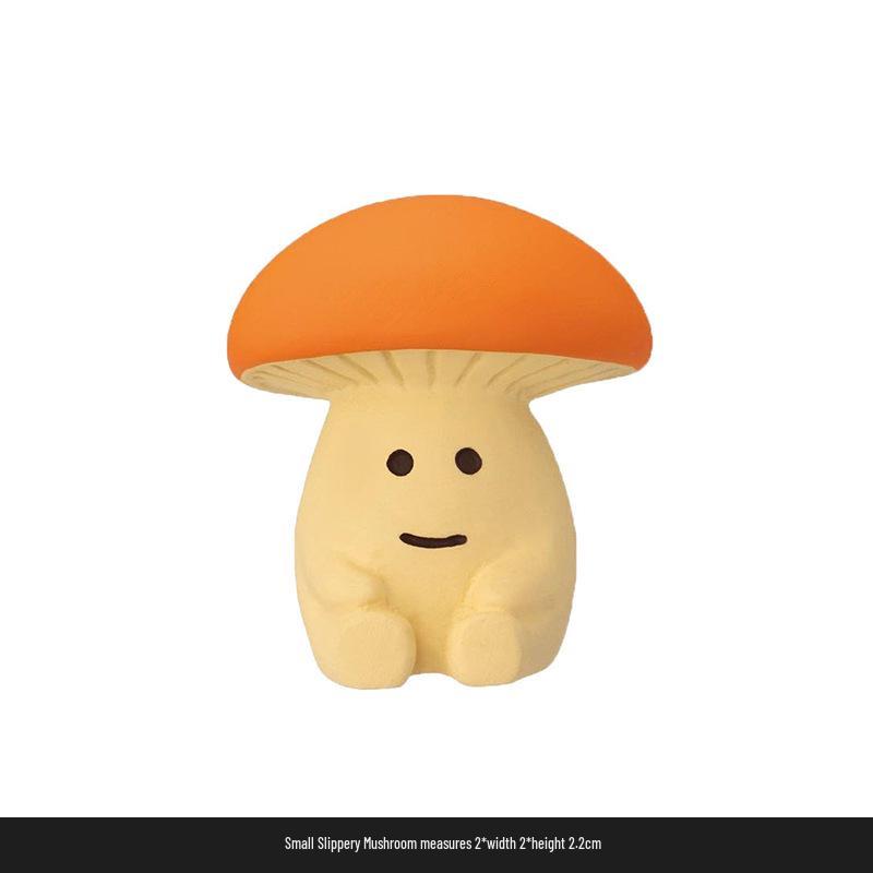 

Hand-Painted Cute Mushroom Figurine - Home Decor Ornament