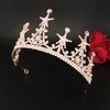New Bridal Hair Accessories Star Bridal Crown Headdress Copper Elegant Luxury Wedding Headband Accessories Crown
