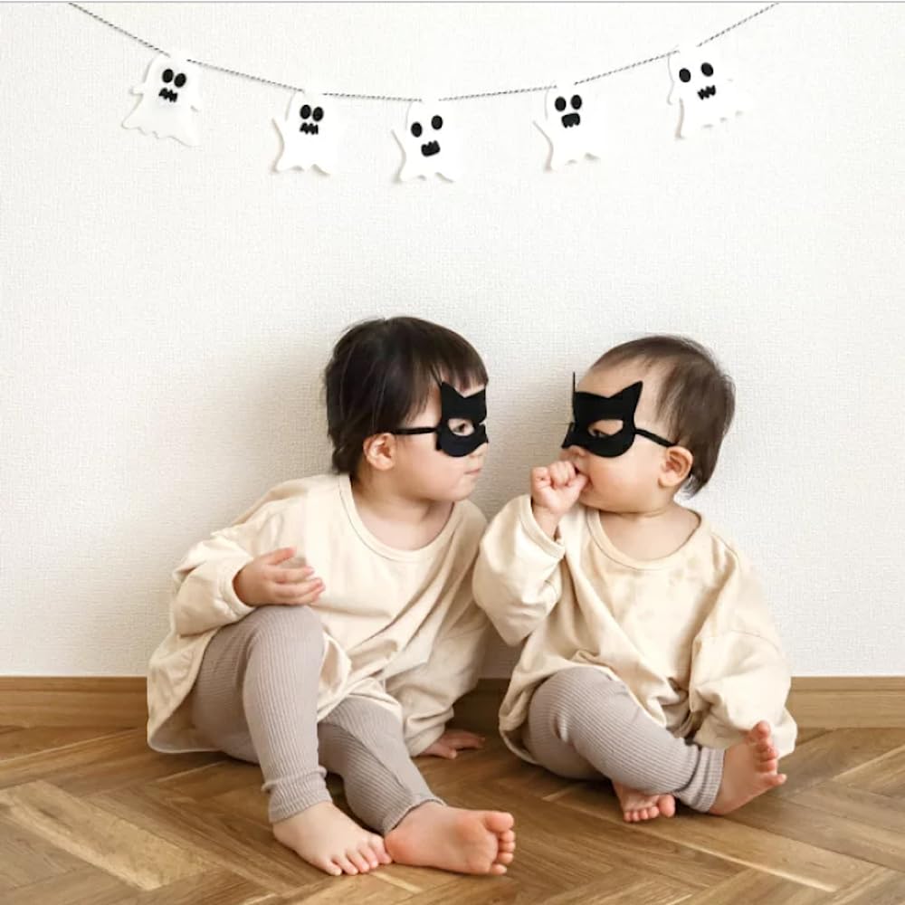 Kokoni [Halloween, Made in Japan] Schwarzes Halloween-Masken-DIY-Set [Halloween-Fledermaus Kinderkostüm Kindermaske Kindermaske DIY-Partydekoration Kinder