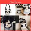 Bag Panda Shoulder Animal Handbag Zipper Style Comfortable Diagonal Crossing