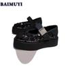 Crystal Platform Mary Janes Shoes Women Bling Mid Heels Flats Suede Casual Sneaker 2024 Trend Mules Autumn Luxury Zapatos Mujer