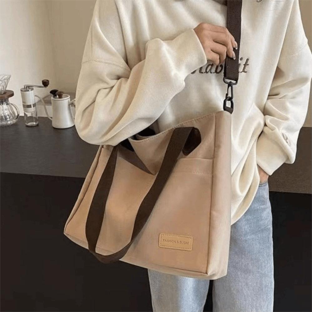 Portable Large Capacity Bag Thickened Travel Shoulder Bag Multi-Pocket Tote Bag Commuting