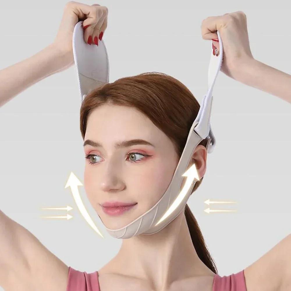 Silicone Face Slimming Bandage V Line Face Shaper Chin Cheek Lift Belt Face Lifting Strap Facial Massager Beauty Tools