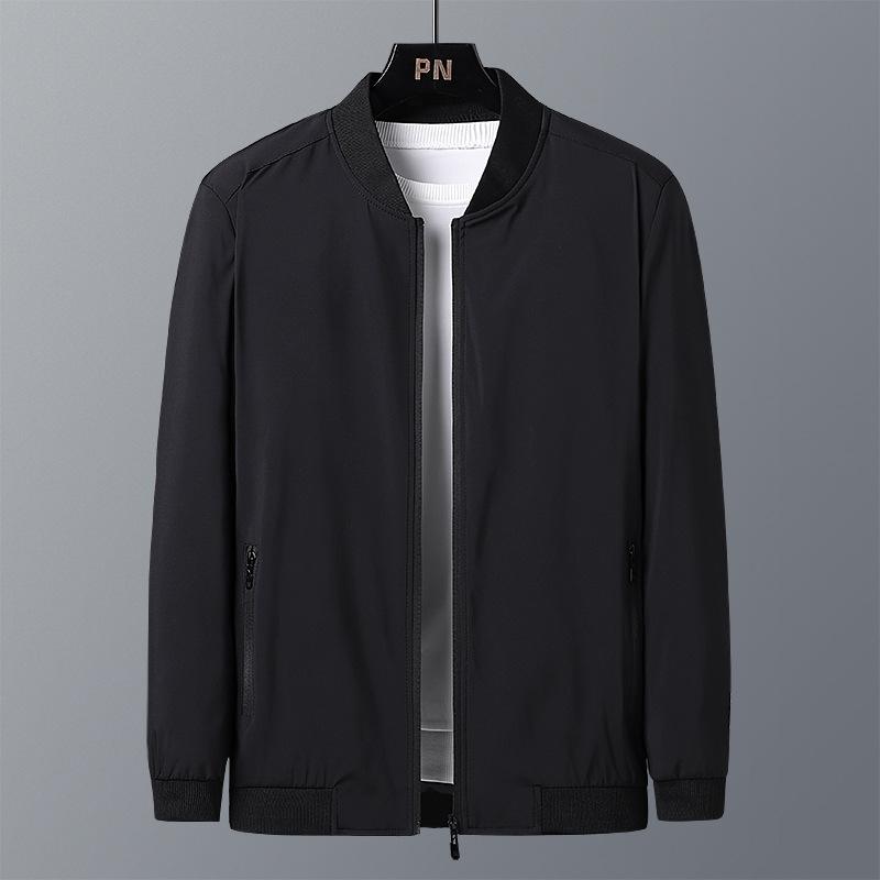 

Мужские куртки, Весенняя одежда для мужчин среднего возраста, Новые мужские тонкие повседневные куртки высокого класса для отцов XL