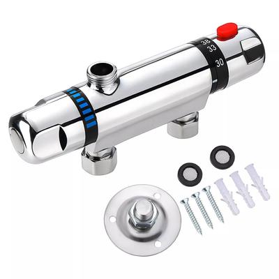 Θερμοστατική μπάρα ντουζιέρας Μίξερ ντους Βρύση ζεστού κρύου νερού Βαλβίδα μίξερ Μπάνιου Βαλβίδα ντους Ακροφύσιο εκτροπέα