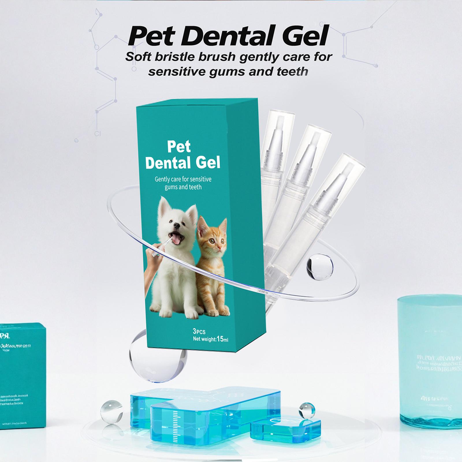 Pet Oral Gel, Dog Oral Gel, Pet Breath Freshener for Cats and Dogs, Tartar, Keeps Breath Fresh, Strengthens Teeth15ml one size зелёный