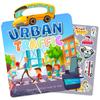 Creative Children's DIY Transportation and Educational Early Education Without Cutting and Repeated Stickers for Hand Jelly Stickers