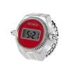 Ring Watch Digital LED Calendar Stopwatch Free Size Ring Retro Fashionable Waterproof Silver Men Women Fashion Accessory Birthday Christmas