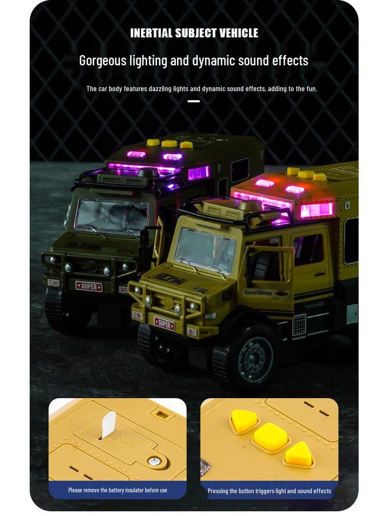 Large Children's Toy Car Model with Lights and Music