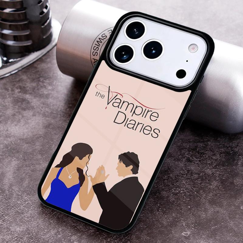 Damon Elena The Vampire Diaries Phone Case For iPhone 17 16 15 14 13 12 11 Pro Max Plus 17Air Soft Silicone Cover