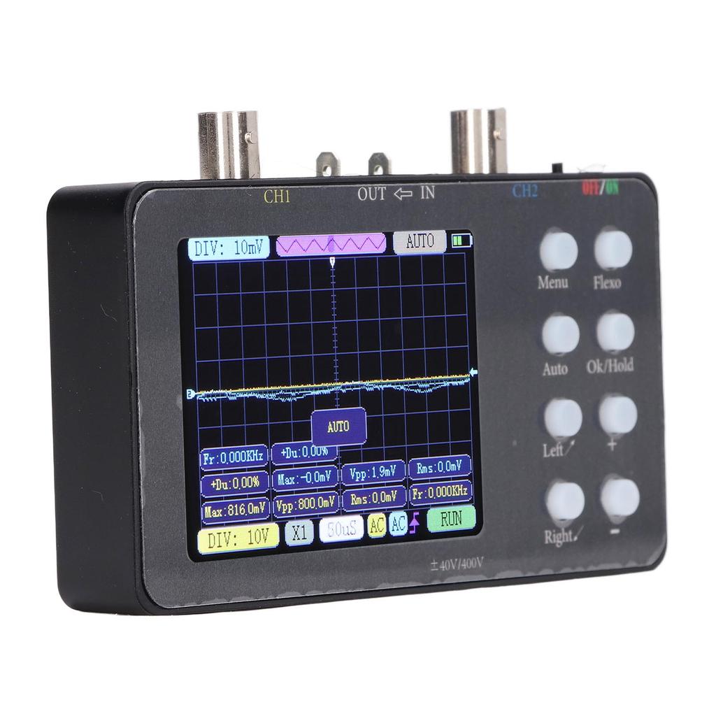Digital Oscilloscope Portable Dual Channel 3.2 Inch Digital Automotive Oscilloscope with 50M Sample