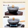 Non-stick Mini Wok: Small Induction Iron Pan for Baby Food and Stir-fry