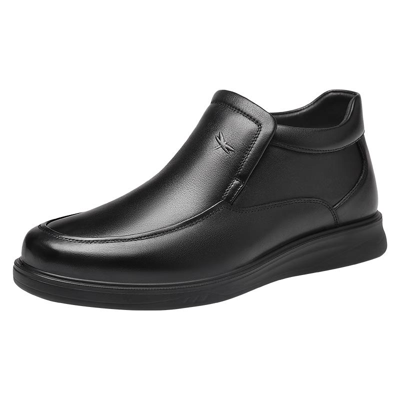 Red Dragonfly Men s Winter Warm High-Top Leather Business Casual Shoes EU 42