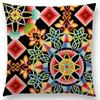 Beaux Art Boho Millefiori Geometric Floral Pattern Festival Mandala Elizabethan Pastel Flowers Cushion Cover Sofa Pillow Case