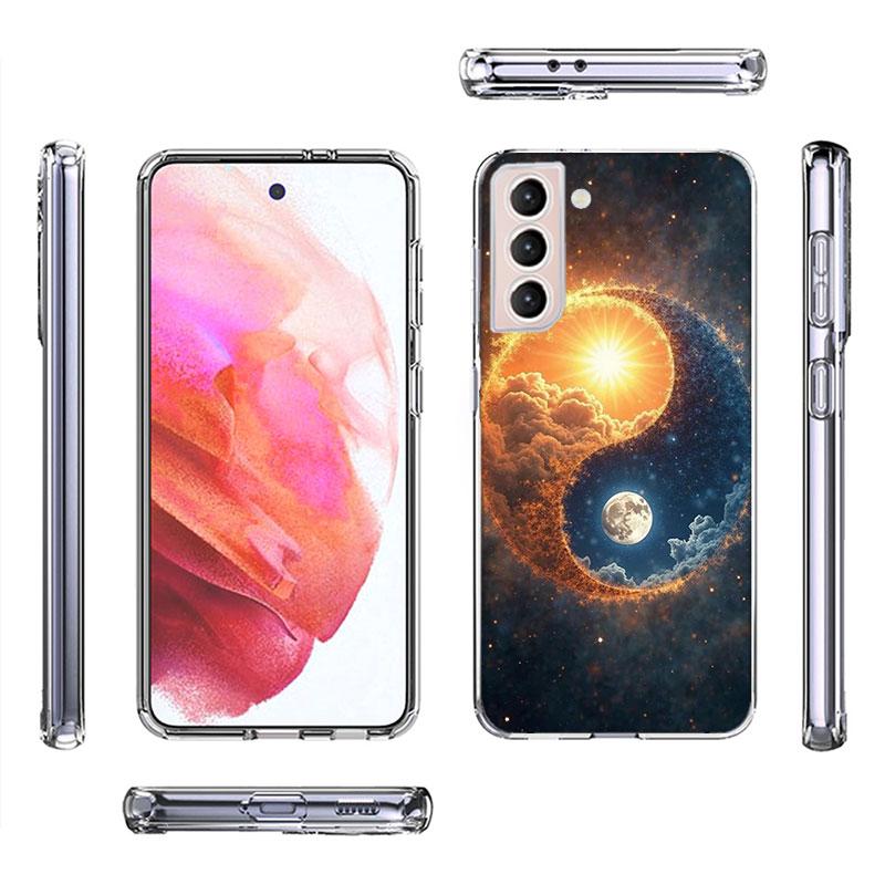 Balance of Elements The Eternal Yin-Yang Phone Case For Samsung Galaxy S25 Edge S24 S23 FE S21 S20 S10 Plus S22 S26 Ultra Cover