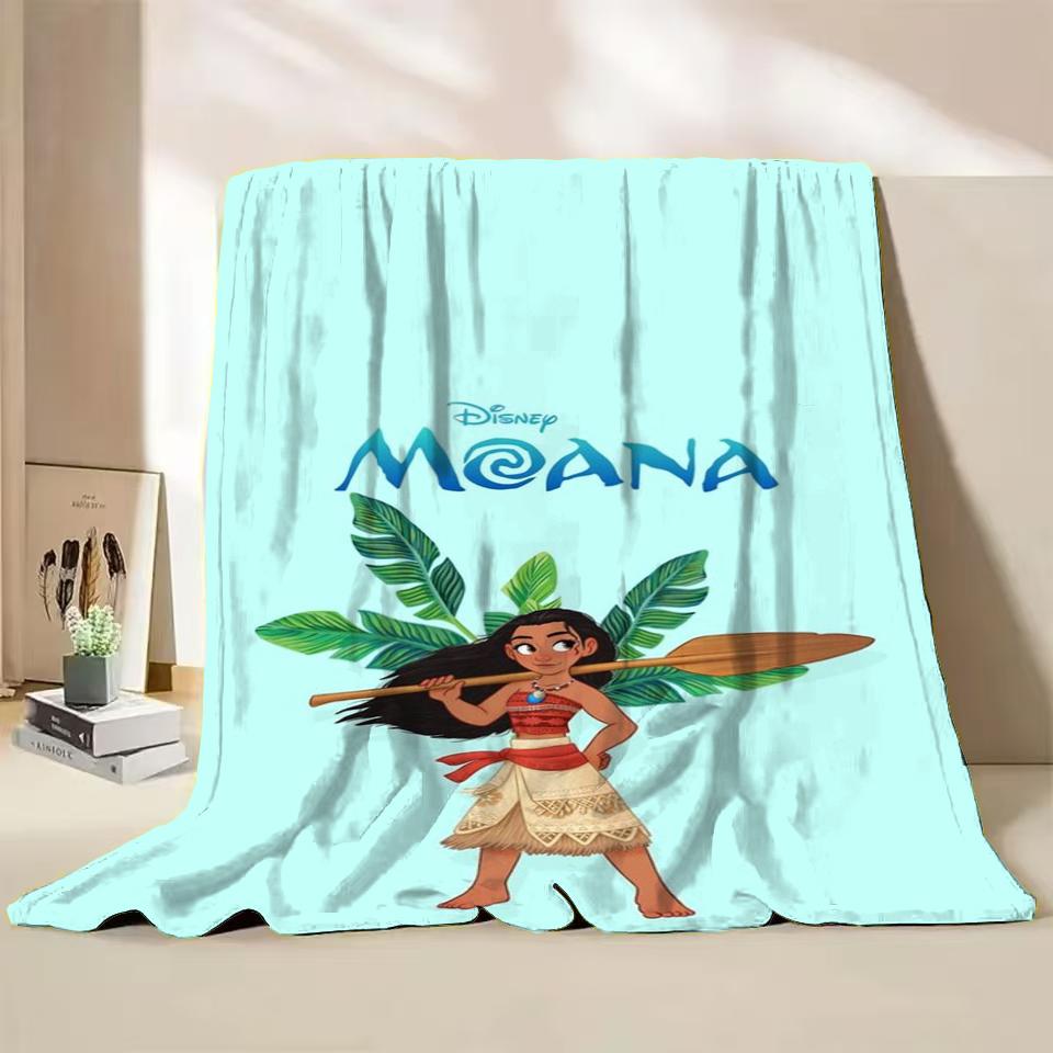 Disney Moana Duffy Flanel Worpdeken voor Bed Sofa Thuis Slaapkamer Kantoor Reizen Kinderdeken Kinderen Winter Warm Cadeaus